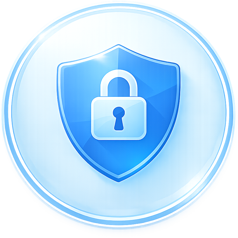Identity and access management security icon